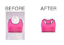 perform ghost mannequin symmetrical shaping image retouch